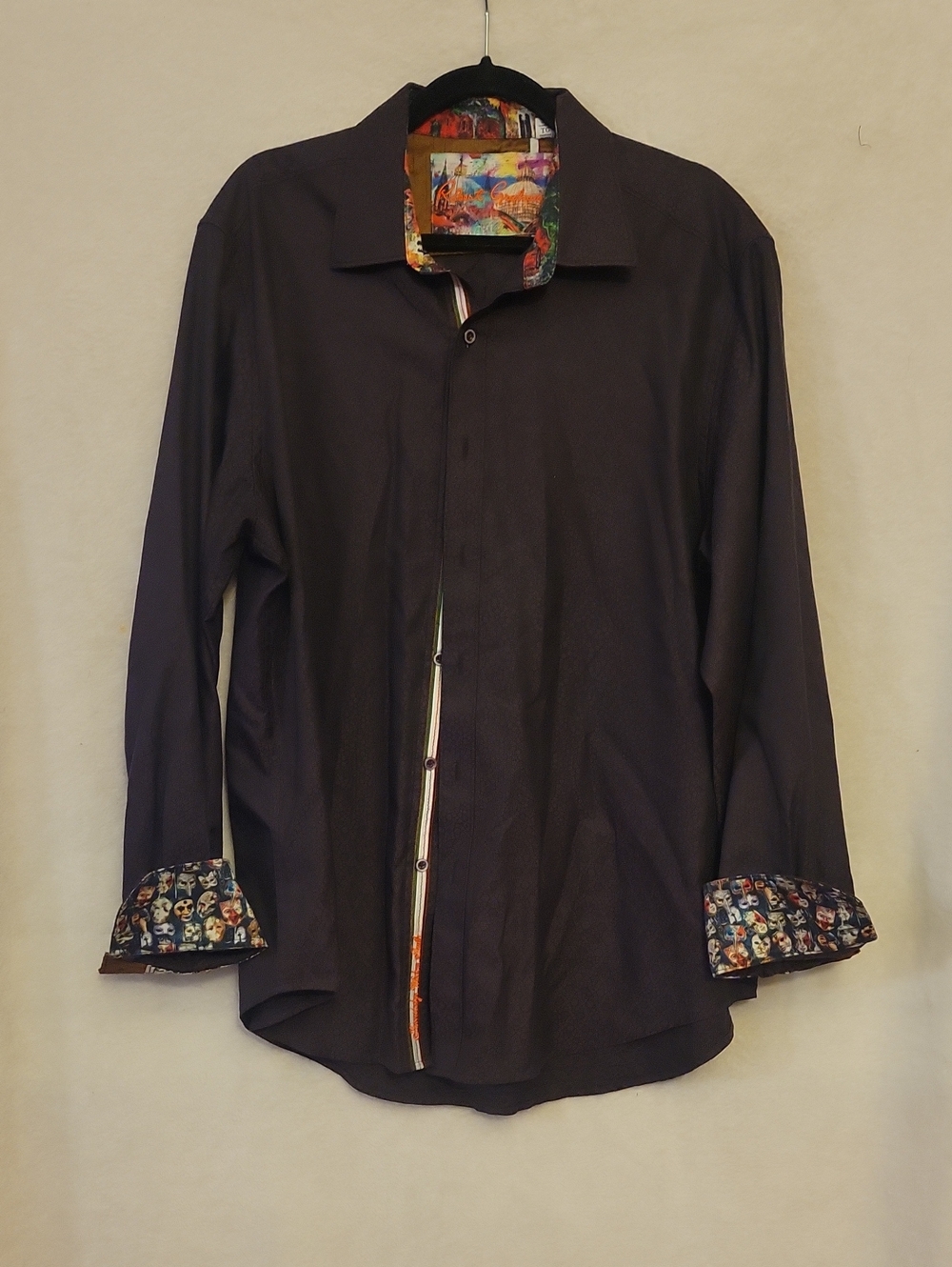 Robert Graham Button-Up Shirt with Colorful Trim